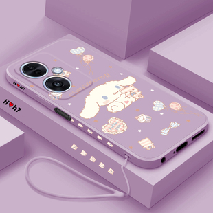 适用oppoa1s手机壳新款 A1s高级感镜头全包防摔保护套0pp0卡通创意a1i可爱玉桂狗 OPPOA1i超薄液态硅胶软壳女款