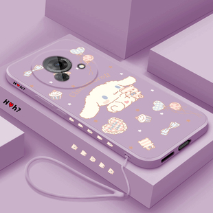 适用魅族lucky08手机壳新款 Lucky08液态硅胶保护套网红女生Meizu高级感镜头全包防摔M431Q卡通创意软壳玉桂狗