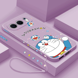 适用荣耀500手机壳新款 Por招财哆啦 华为Honor500Pro液态硅胶保护套5OO超薄镜头全包防摔五百卡通创意外壳女款