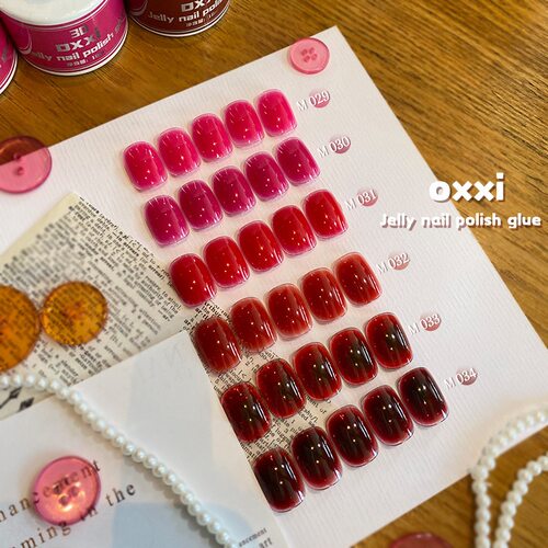 oxxi 18ml奶玻璃果冻胶ins系水润风格系列瓶装裸色甲油胶色胶