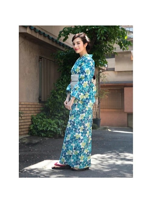小美和服 出口日本和服浴衣 全棉腰部折叠 正统穿法 多花色