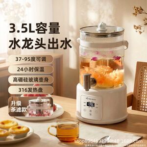 班尼兔花茶养生壶新款家用多功能煮茶壶带龙头炖煮一体电热水壶