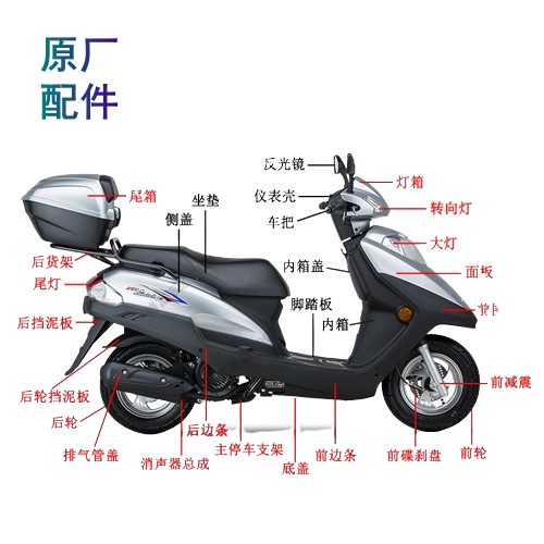 适用豪爵新悦星HJ125T-23配件