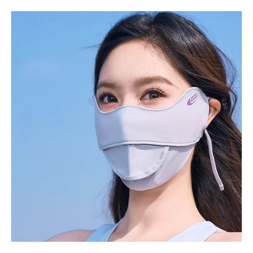 王子路路女士防晒口罩夏季透气遮阳面罩骑行防紫外线可喝水K8152