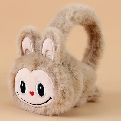 布拉拉折叠儿童耳罩护耳套耳捂女学生冬天防寒毛绒保暖包耳罩5050