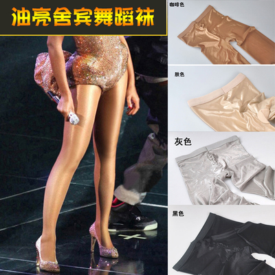 70D油亮反光舍宾踩脚瑜伽舞蹈袜