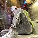 2025春秋季新款排扣美式篮球裤高街痞帅潮裤子insKZ11-P28，男装休闲裤，星座1703A-1