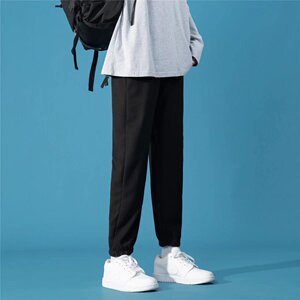 2025春秋新款休闲裤男韩版运动阔腿束脚裤华夫格卫裤潮牌K888-P25图片