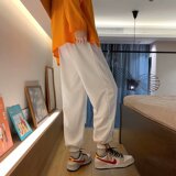 2025秋季新款韩版潮流学动束脚裤潮牌ins港风阔腿卫裤K099-P30，男装休闲裤，星座1703A-1