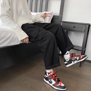 2025秋季新款工装裤ins超火宽松直筒韩版潮流百搭阔腿裤T129-P38图片