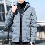 2025冬季轻薄短款大码连帽辑格棉服棉衣潮流面包服男M9228-P43，男装棉衣，星座1703A-1