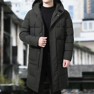 2025年冬季中长款加厚青年潮连帽棉服外套男MY9788-P70 大码图片