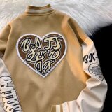 2025秋季新款拼接棒球服潮牌宽松中性刺绣夹克外套WT63686-P62，男装夹克，星座1703A-1