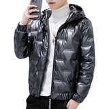 2025年新款男潮牌羽绒服白鸭绒亮面青少年夹克外套连帽WT05-P85，男装夹克，星座1703A-1