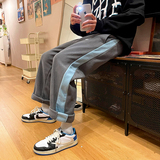 2025秋冬新款卫裤男宽松抽绳束脚运动裤韩版潮流裤子长裤D47-P30，男装休闲裤，星座1703A-1