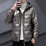 2025年新款男潮牌羽绒服白鸭绒亮面青少年夹克外套连帽WT05-P85，男装夹克，星座1703A-1