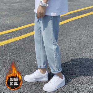 冬季ins超火复古弹力抽绳宽松百搭裤子N1021加绒P40/常规P30图片
