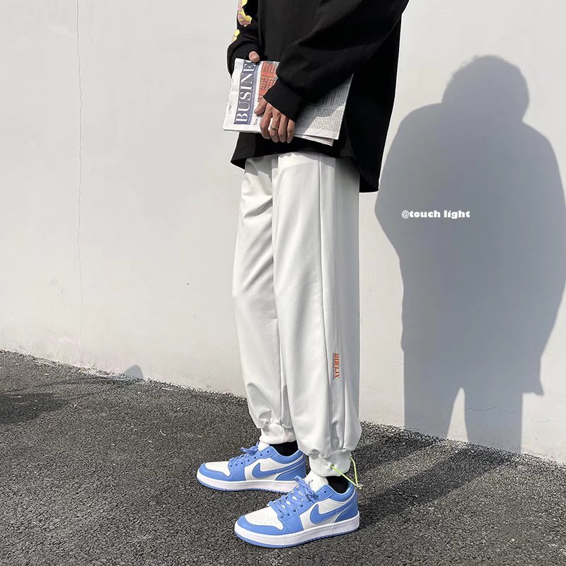 2025春秋新款休闲潮流宽松束脚青春流行男九分裤运动裤 K2367-P25图片