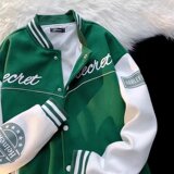 2025秋季新款高街复古棒球服男女vintage潮牌夹克外套A3315-P60，男装夹克，星座1703A-1