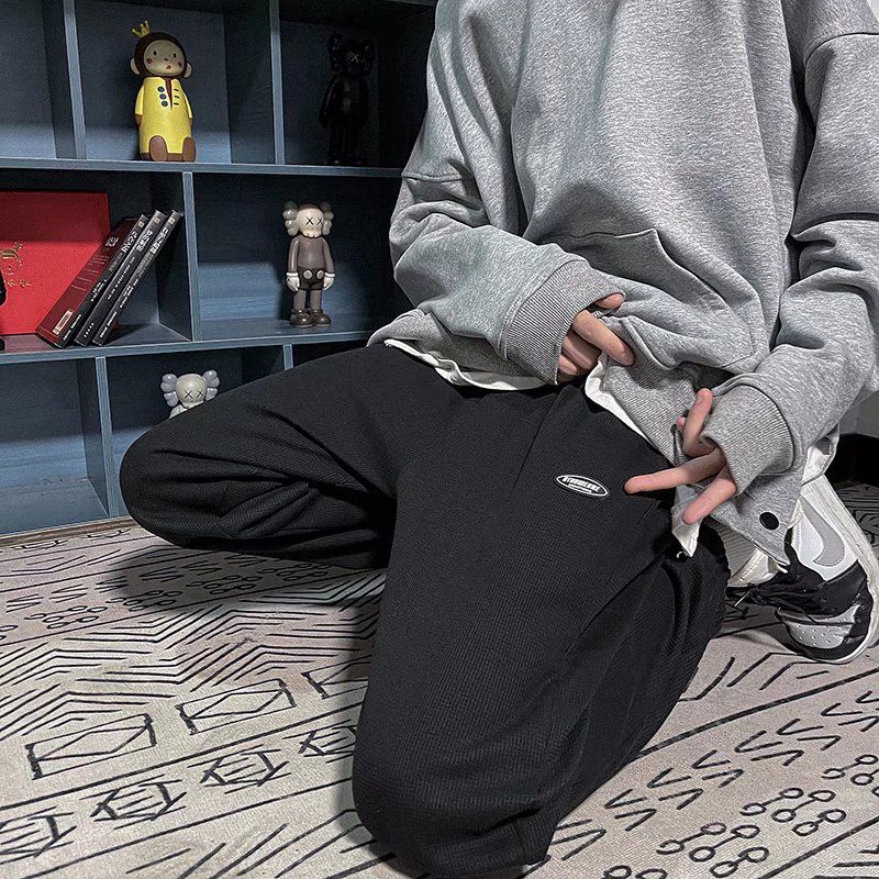 2025春秋新款春秋新款九分休闲裤潮牌宽松束脚运动卫裤男DX20-P30,男装休闲裤,星座1703A-1