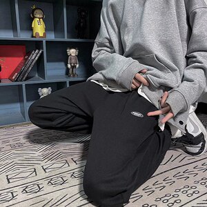 2025春秋新款春秋新款九分休闲裤潮牌宽松束脚运动卫裤男DX20-P30图片
