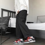 2025秋季新款工装裤ins超火宽松直筒韩版潮流百搭阔腿裤T129-P38，男装工装外套，星座1703A-1