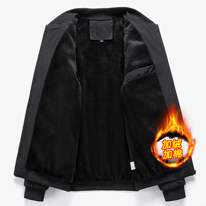 冬季韩版男士加绒加厚修身立领棉衣外套潮流百搭棉服1831加绒-P60图片