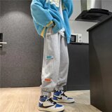 2025秋季新款卫裤男ins束脚运动裤子宽松韩版百搭休闲裤K145-P30，男装休闲裤，星座1703A-1
