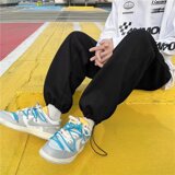 2025秋季新款华夫格裤子潮牌ins束脚运动裤秋冬季卫裤KZ0755-P35，男装休闲裤，星座1703A-1