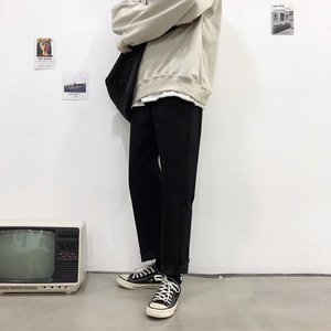2025春秋新款宽松潮男港风百搭牛仔裤男休闲直筒牛仔裤 K1119-P27图片