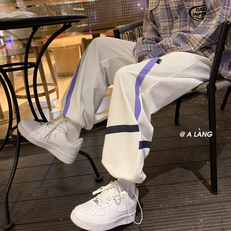2025春秋新款潮牌hiphop个性宽松百搭裤子潮流束脚卫裤K108-P30,男装休闲裤,星座1703A-1