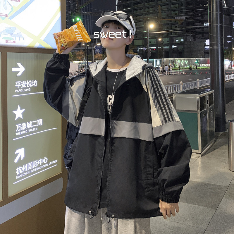 2025春秋季新款男士休闲外套韩版潮流男生棒球服工装夹克 X91-P55图片