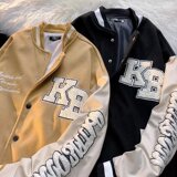 2025秋季新款拼接棒球服潮牌宽松中性刺绣夹克外套WT63686-P62，男装夹克，星座1703A-1