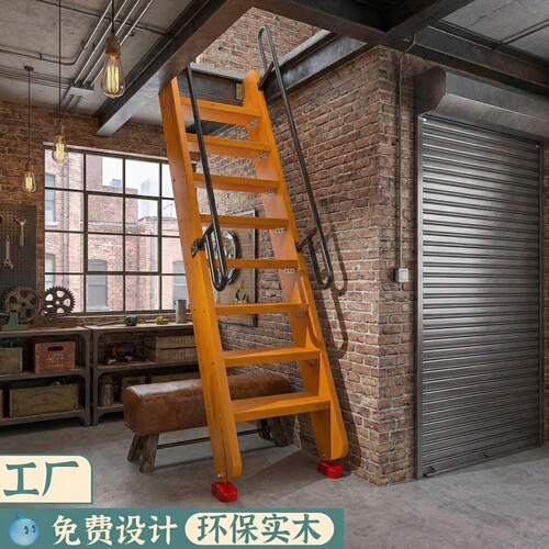 实木定制加厚木楼梯厂家