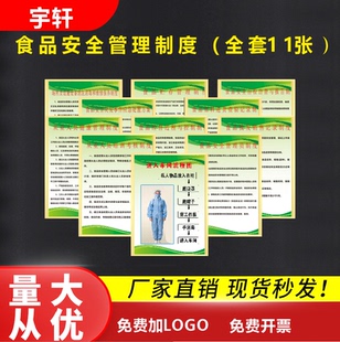 食品安全管理制度餐厅饮食经营牌从业人员健康管理食堂酒店采购突