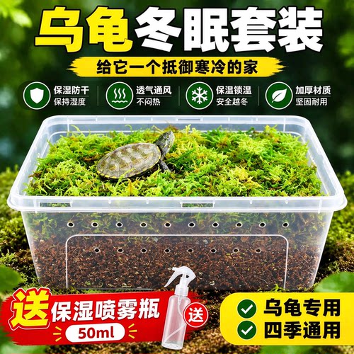 透明长方形桌面乌龟生态饲养盒