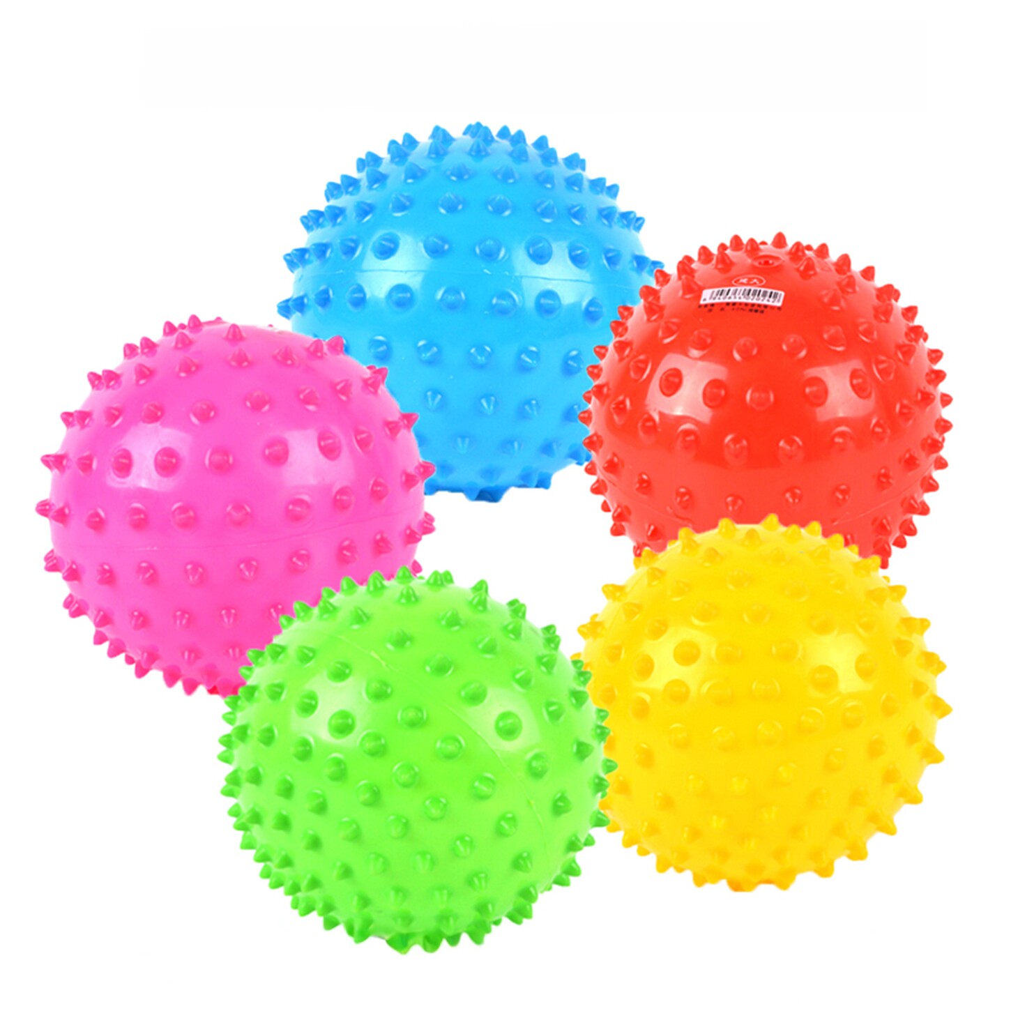 幼儿园4-9寸按摩球跳舞用儿童感统6带刺球宝宝小刺猬球类拍拍玩具