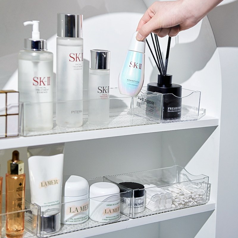 镜柜收纳盒化妆品卫生间置物架梳妆台护肤品面膜香水桌面整理盒子,收纳整理,桌面收纳盒,淘宝优惠券,粉丝福利购,淘宝优惠卷