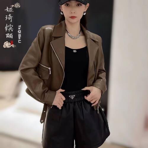 2026春秋新款皮衣外套女短款爆款机车服时尚百搭小个子休闲皮夹克
