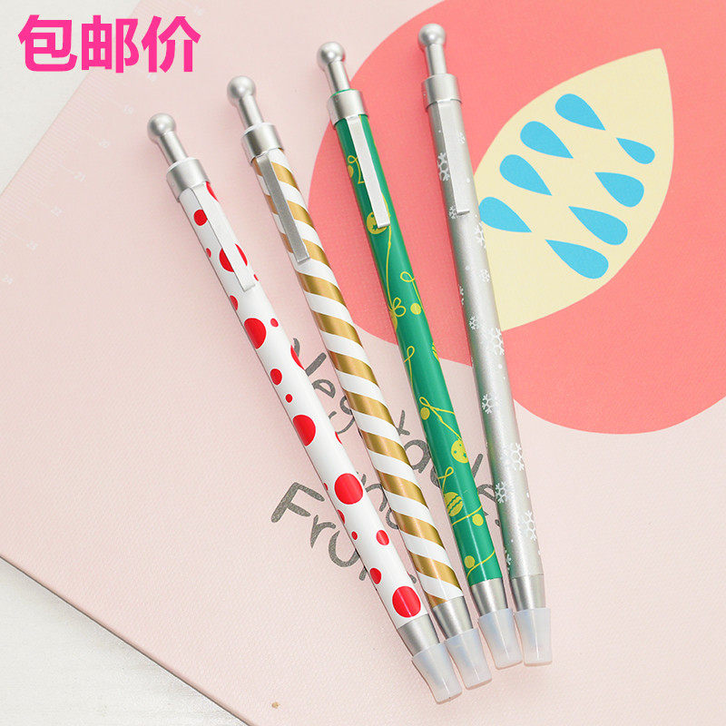 晨光金属按压式中性笔按动签字笔  X0501学生可替换水笔学习用笔