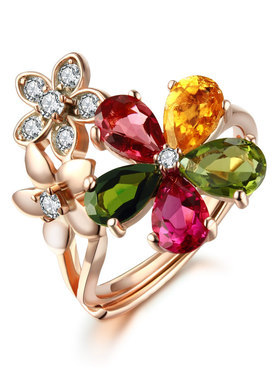 巴西糖果色925玫瑰小肥珠宝天然