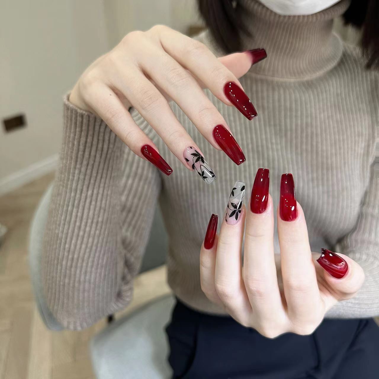 YA gel N-030罐装甲油胶  红色显色光疗甲油胶 5g