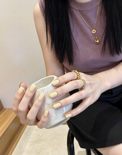 YA gel N-009 奶黄色 罐装甲油胶 显白光疗甲油胶 5g 鸭子胶