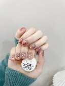 爆闪系列YA gel罐装 DM系列闪粉甲油胶实显白光疗甲油胶色015