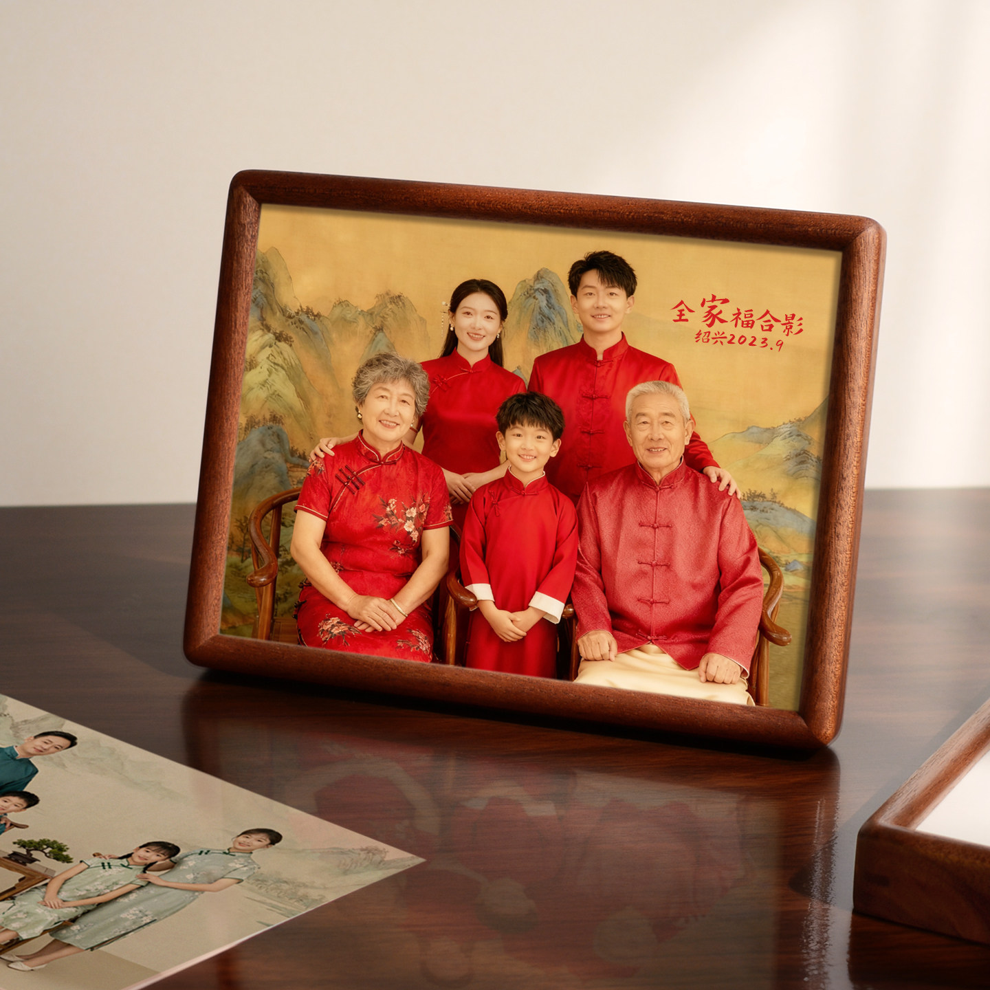 全家福实木高级感相框定制洗照片加打印装裱八寸8寸10摆台挂墙a4,家居饰品,相框/画框,淘宝优惠券,粉丝福利购,淘宝优惠卷