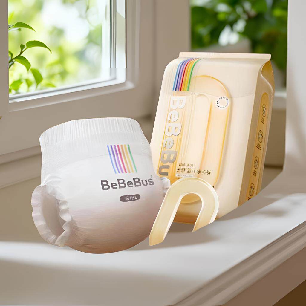 【9片】bebebus超裤纸尿裤NBSM超薄透气拉拉裤XL干爽尿不湿试用装