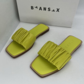 便鞋 凉拖平底白色一字拖夏季 式 Biansix 撤柜断码 时尚 温柔露趾女鞋