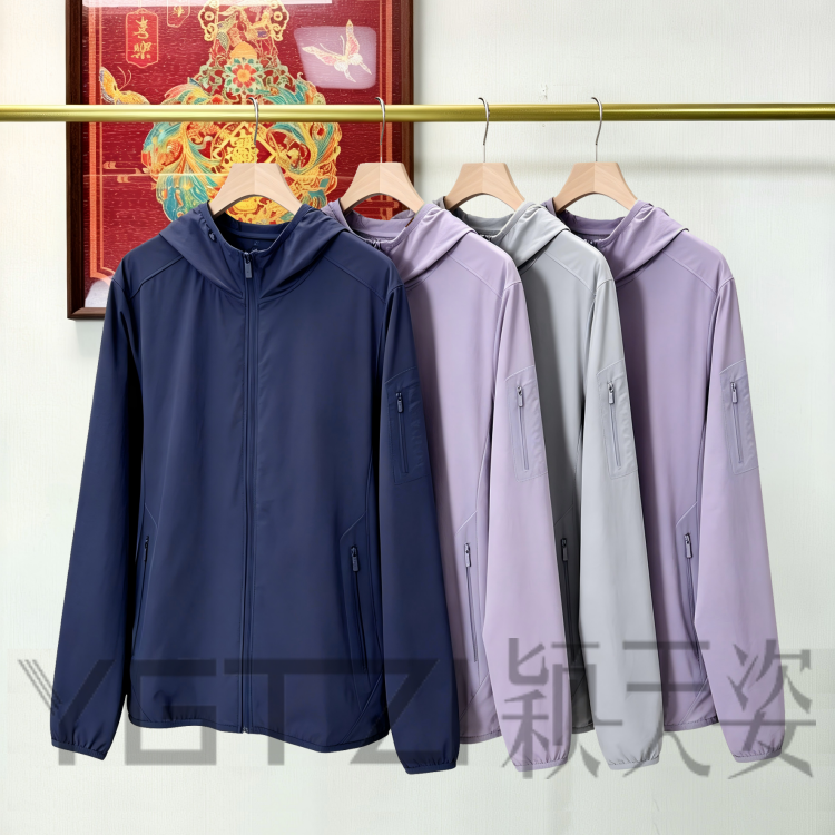菲玛掂261123正品2026夏新款时尚休闲连帽薄款皮肤衣外套女防晒衣
