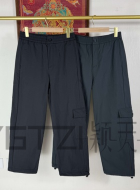 菲玛掂250313正品2025冬季新款时尚休闲裤直筒加绒工装裤女裤长裤