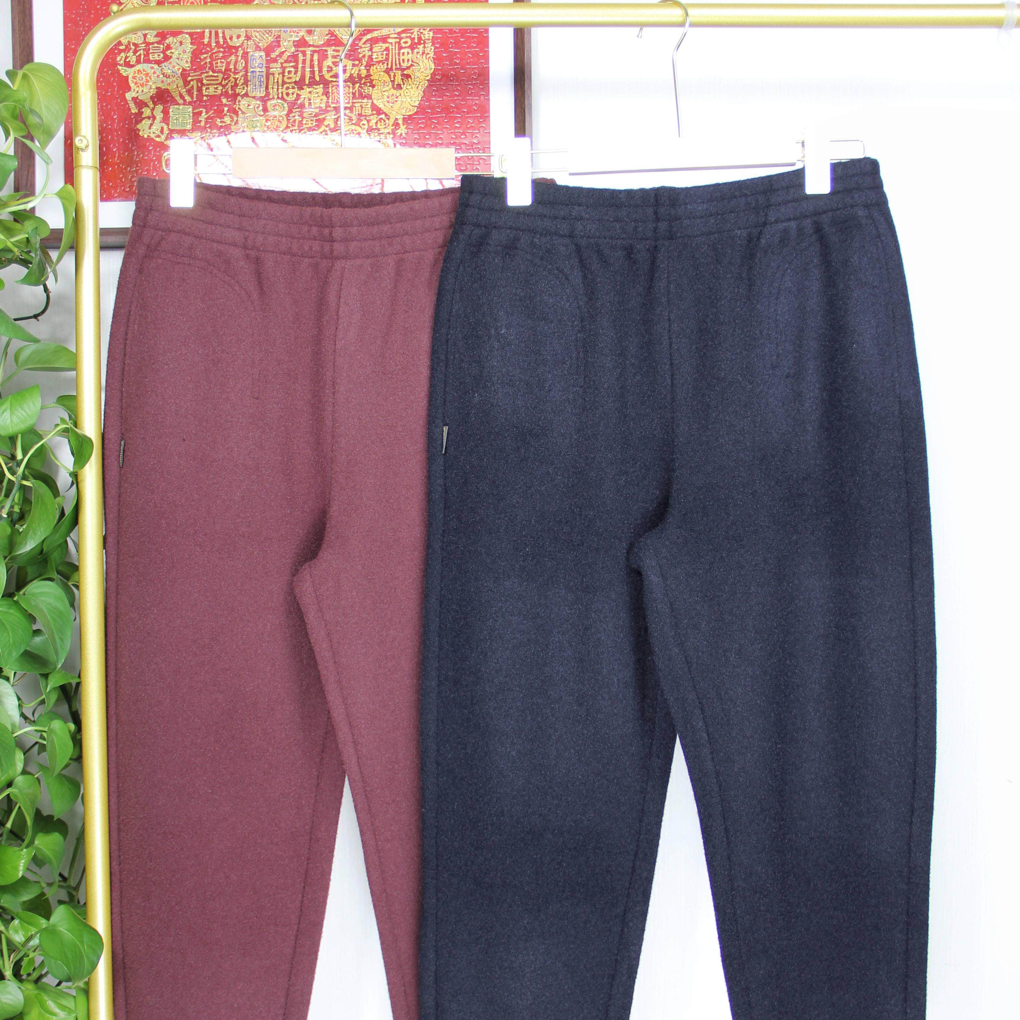 菲玛掂240323新款2024秋冬正品时尚气质高腰山海绒女裤显瘦哈伦裤